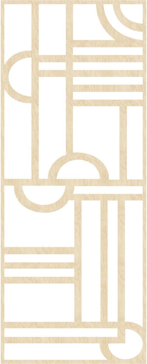 Riverton Decorative Pierced Fretwork Wood Wall Panels, 23 3/8"W x 59 3/8"H x 1/4"T, Birch