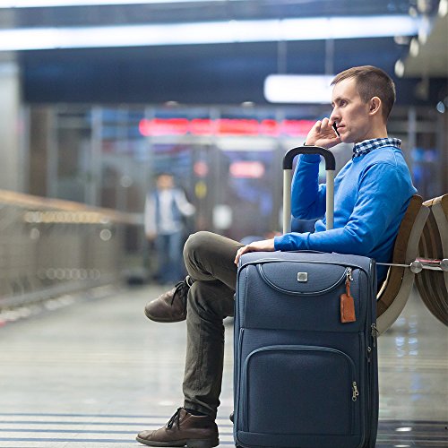 Leather Luggage Tag By Avima | Bag Tags Suitcase Tags Identifiers Travel Tags 2Pc - Purple #TOP4