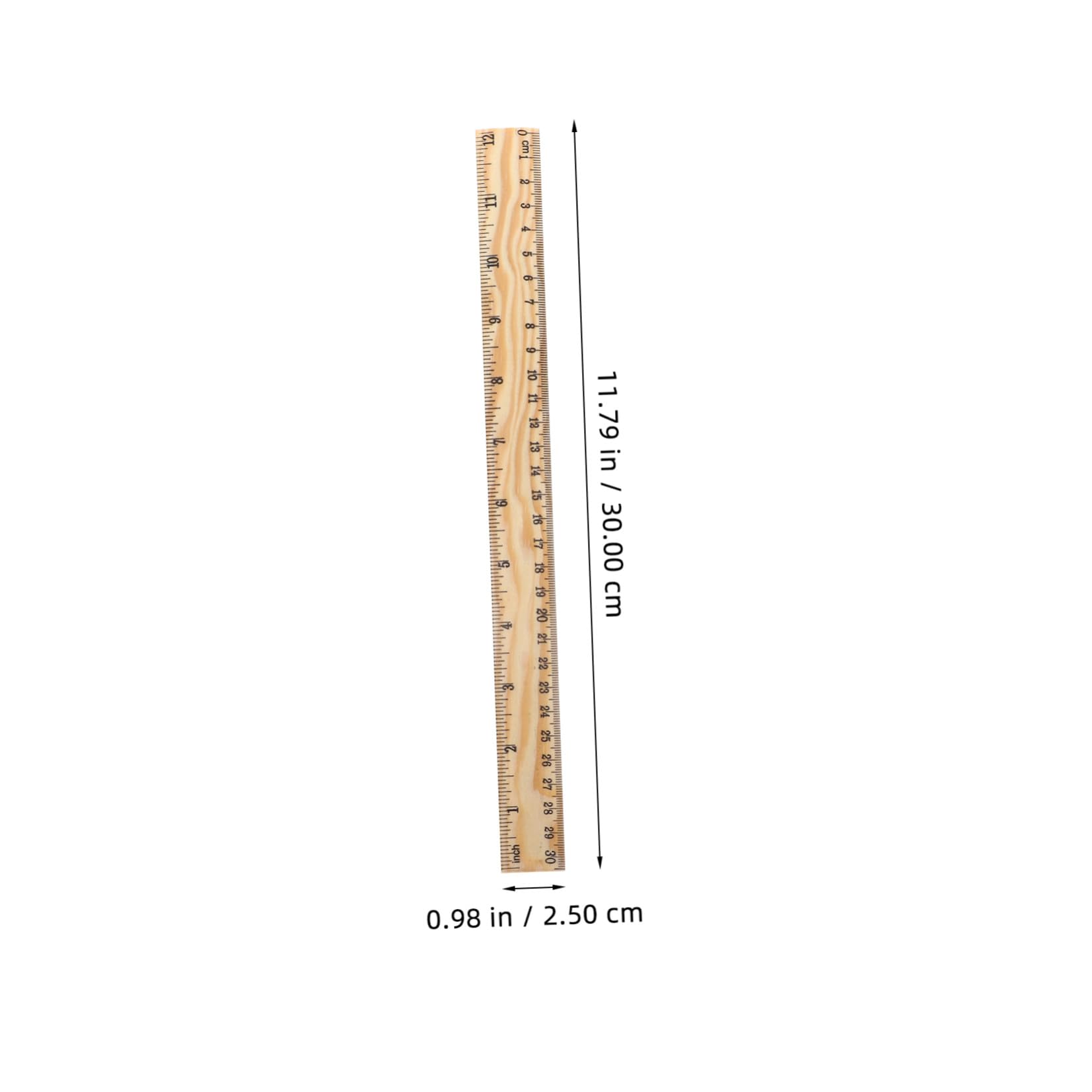 Uonlytech 26pezzi Righello di Bambù in Legno Fai da Te Righello Sartoriale Strumento di Cucito per Sarte Domestiche per Cucito Legno