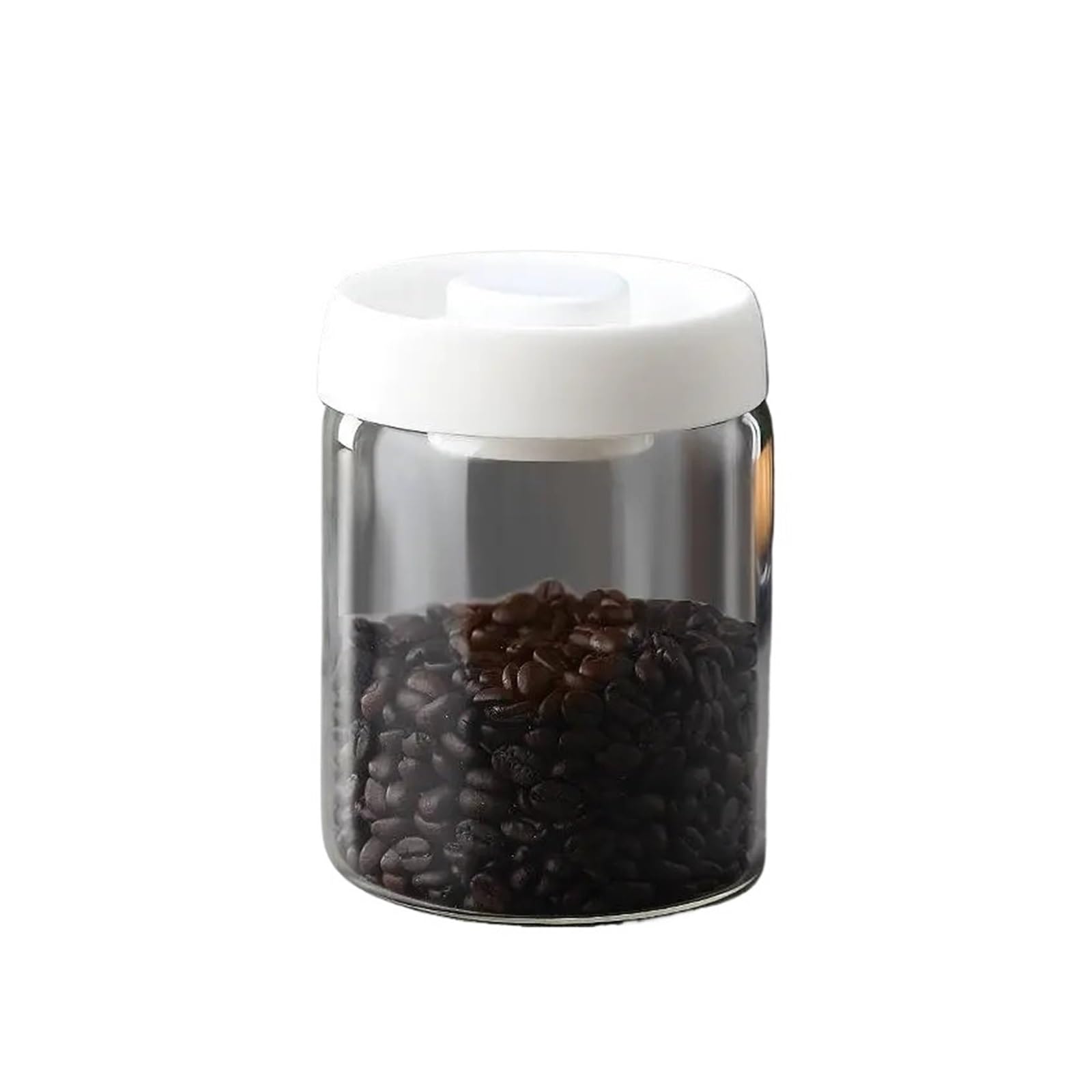 Vakuum Glasbehälter, luftdichte Kaffebohnen Dose | Borosilikatglas, transparent, 500ml 900ml 1200ml 1800ml, 1 Stück(Glod 1 -900ml)