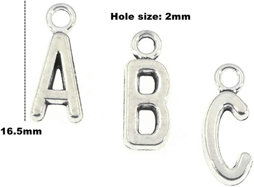Alphabet Letter Charms,Initial A-Z Alphabet Charm Pendant Bead for DIY Personalized Jewelry Making Findings(4 sets/104pcs) image 2