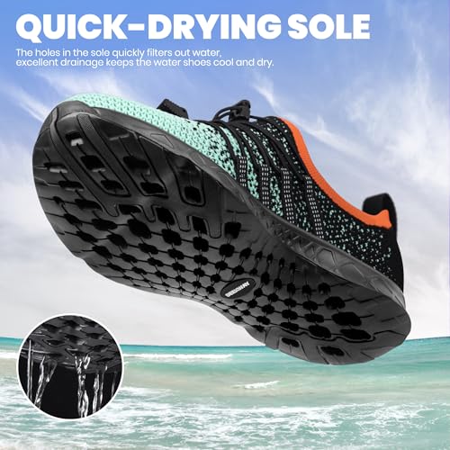 Image of SEEKWAY Mens Womens Water Shoes Quick Dry Aqua Shoes Barefoot for Beach Surf Hiking Pool Water Sports
