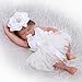iCradle 26cm 10inch Mini Lovely Cute Realistic Lifelike Full Silicone Vinyl Body Sleeping Reborn Baby Doll Girl for Kids Birthday Playmate Growth Partner