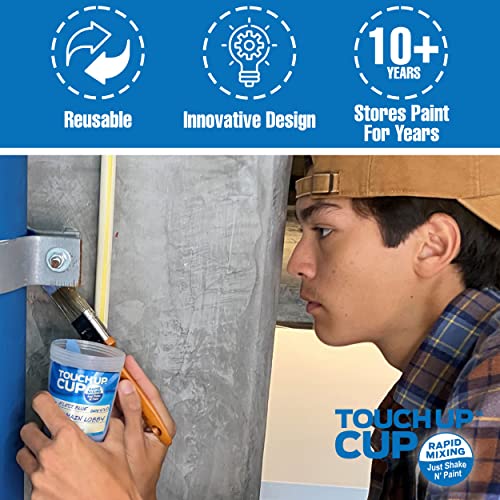 Touch Up Cup Empty Plastic Paint Storage Containers with Lids for