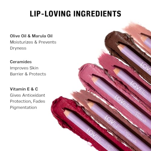 Image of Ultra-Smooth Matte Lip Liner, 12-Hr Wear, One Stroke, Velour 1.14g | Ceramides, Vitamin E & C, Full Coverage, Non-Dry Feel, Vegan & Paraben Free