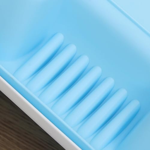 Miniatura 9 de Caja de arena abierta para gatos con lado alto, bandeja de arena para gatos, inodoro para gatitos con cuchara de tamizar, arena extraíble