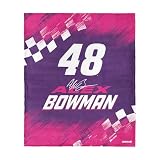 Northwest NASCAR Alex Bowman Simple Speed Silk Touch Throw Blanket, 50x60 inches