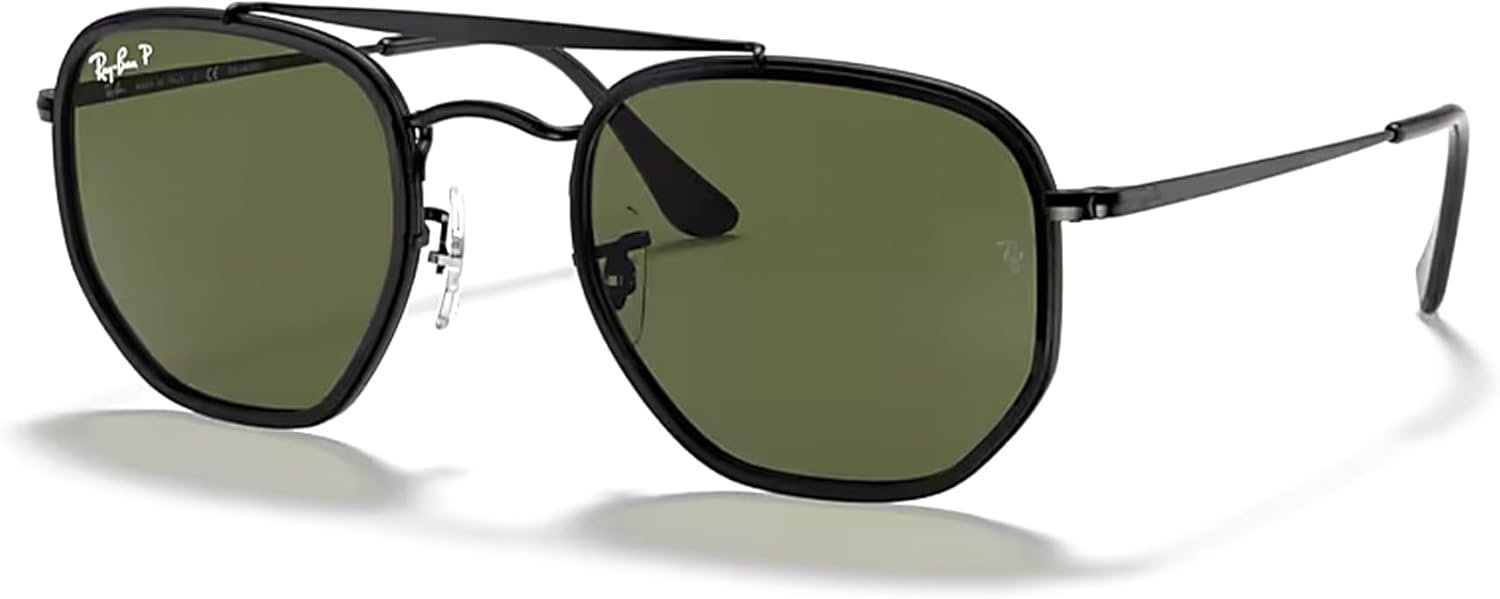 Ray-Ban The Marshal II RB3648M Hexagonal Sunglasses for Men for Women +BUNDLE with ACCESSORY EYEWEAR KIT