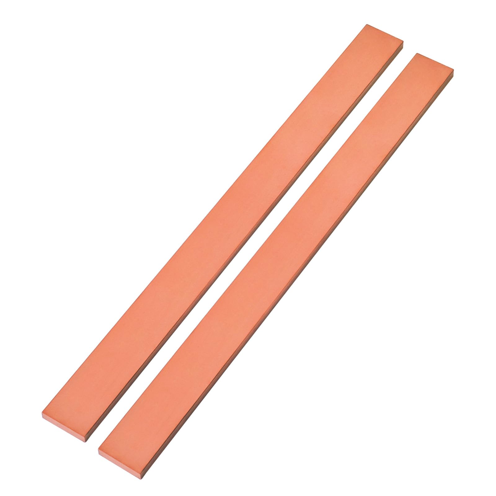 HWYEE 2Pcs 1/4" x 1" x 12" C110 Copper Flat Bar 12" Long, 6 x 25 x 305mm 99.98% Pure Copper Bus Bars DIY Craft, Electrical Connectors for