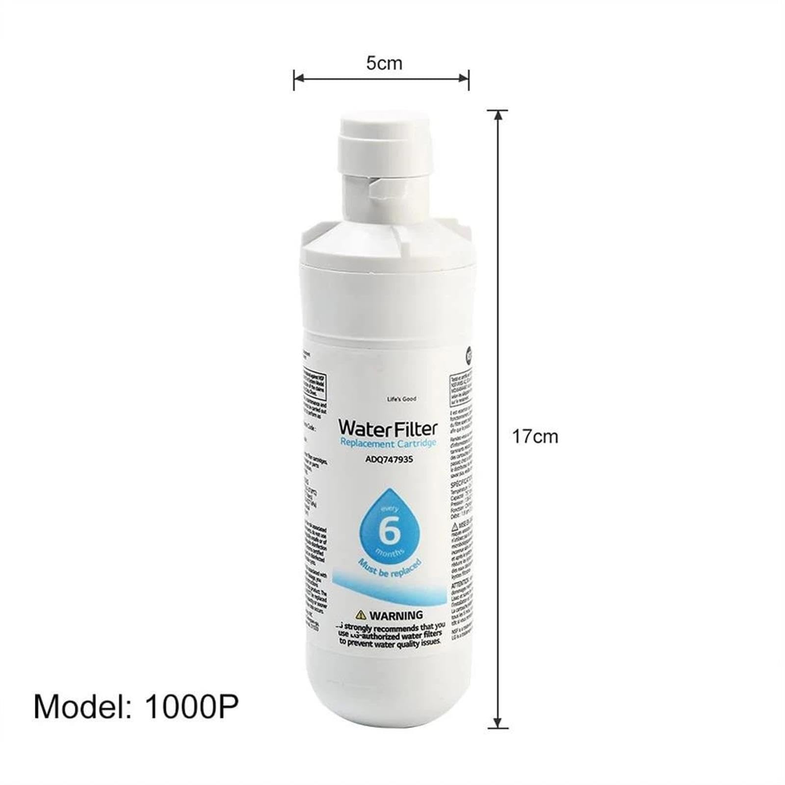 Sostituzione del filtro'acqua del frigorifero for LTLG1OOOP, ADQ74793502