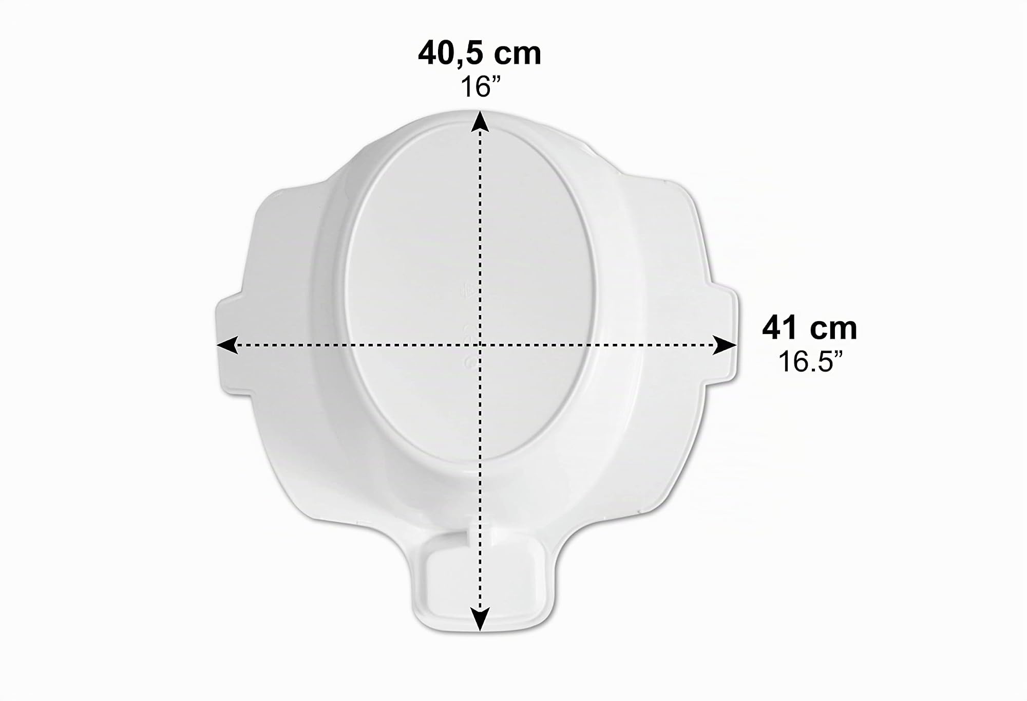 PEPE Mobility Bidet Portatile per WC Universale, Post Parto, Semicupio Emorroidi, Bacinella Igiene Intima Anziani, In Plastica, Agganciabile