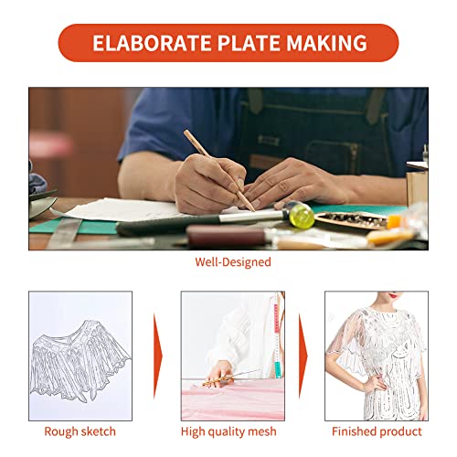 Bacophy 1920s Shawl Wraps Beaded Sequin Deco Evening Cape Bridal Shawl Bolero Flapper Cover Up4