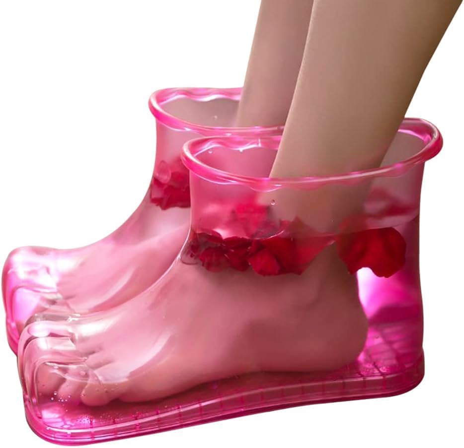 Zapatos de spa para pies con remojo portátil de PVC miniatura 1