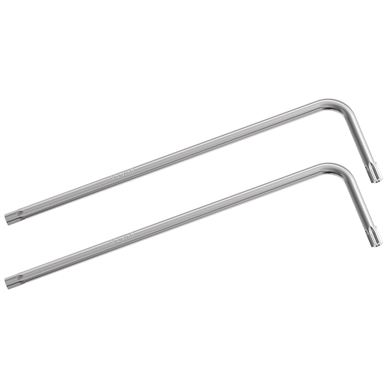 Kit com 2 Chaves Torx de Segurança T30 FOCMKEAS com Haste Longa