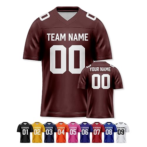 Image of Custom Replica Football Jersey with Name Number Logo