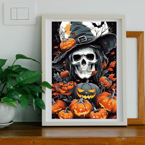 Peacoblue Rub on Transfer Decals for Furniture Crafts Halloween Skull and Pumpkin Decor 6"x12" - Image 4