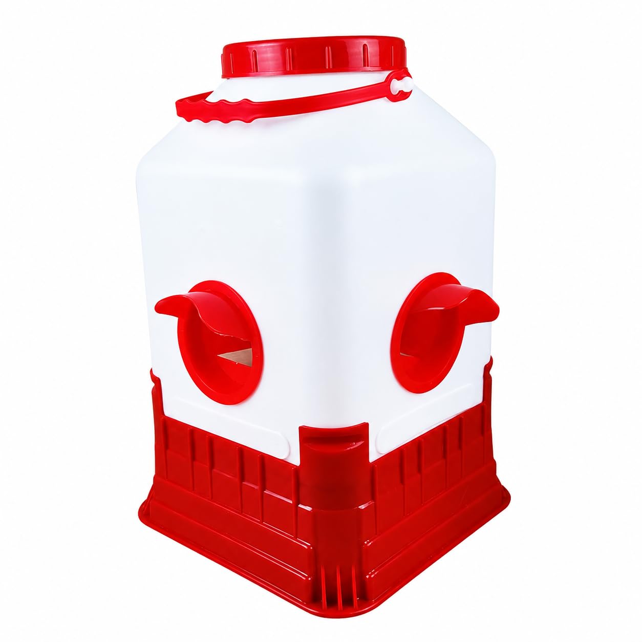Abbeveratoio Automatico per Mangiatoia per Pollame, Soluzione Completa per Allevamento, Alimentatore a 4 fori