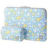 ハクバ 【Amazon.co.jp限定】HAKUBA Chululu(チュルル) PCインナーケース 13.3インチ&マルチポーチセット フラワーガーデンブルー PCケース ガジェットケース パソコンバッグ AMZSCH-PCMP13BL 4977187001075