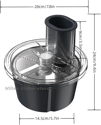 Miniatura 9 de Cortador de verduras adecuado para Thermomix TM6, pelador multifuncional compatible con accesorios Thermomix (juego de cortador grueso + fino)