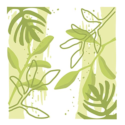 Sizzix Layered Stencils 4PK Watercolor Leaves by Olivia Rose, One Size
