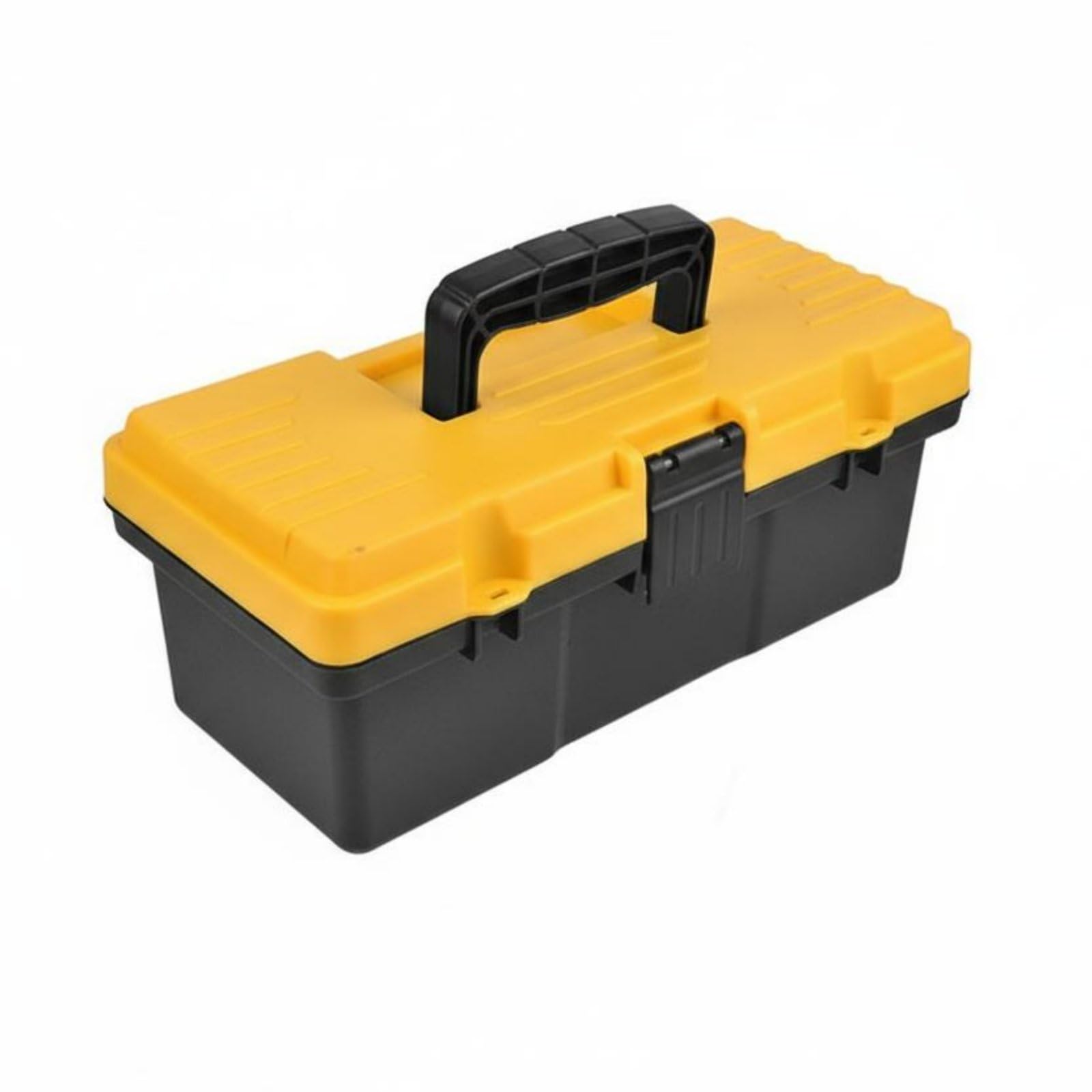 MagiDeal Contenitore Industriale Cassetta Attrezzi Valigetta Organizer Scatola Portaoggetti con PP E Resistenti Agli Urti E Scomparti Superiori Trasparenti, 20 Pollici