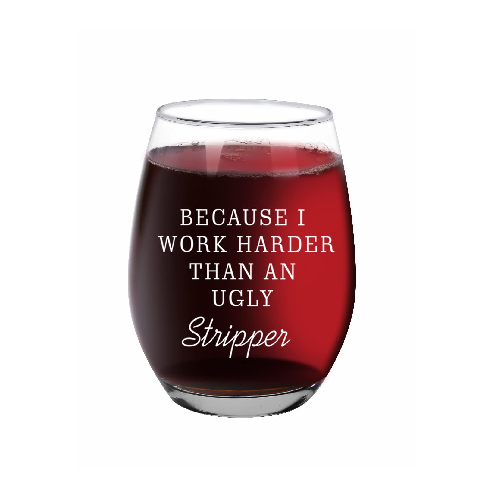 True Merry Christmas Stemless Wine Glass, Holiday Gifts, 17.2 oz, Set