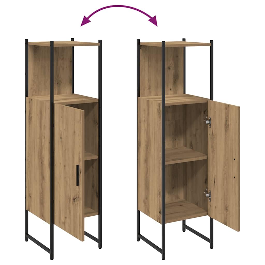 Armario de Baño con Estructura Robusta y Diseño Ahorrador de Espacio para Almacenamiento de Artículos de Tocador y Productos de Higiene Personal