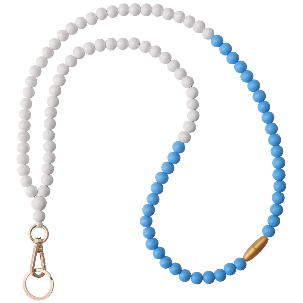 UGELOKI Teacher Lanyard for Id Badge and Keys Boho Wood Beaded Lanyard for Women Cute Fashion Lanyard for Card Holder Wallet