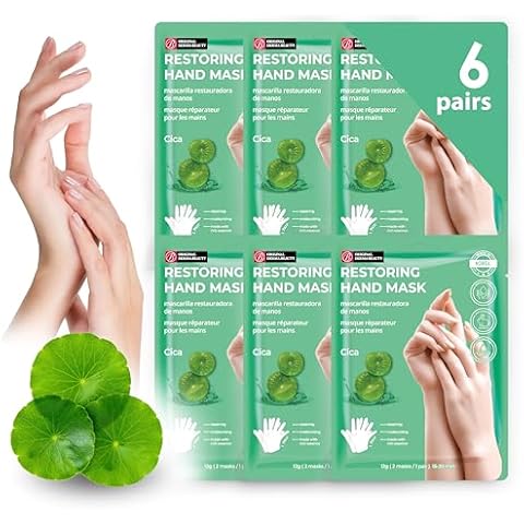 Innerest Original Derma Beauty Hand Mask 6 Pairs Restoring Cica Hydrating Hand Mask Set Moisturizing Hand Mask Gloves Hand Repair Gloves Hand Care Hand Rejuvination Soothing Gloves Cover