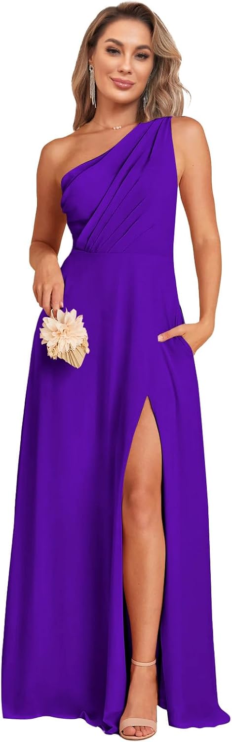 Women's One Shoulder Bridesmaid Dresses with Nigeria Ubuy