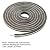 Self-Adhesive Pile Weather Stripping 3/8 Inch x 3/8 Inch x 39.5 Feet Grey Color Fuzzy Door Weather Seal Door Brush Strip in High Density for Window Door Sliding Sash Wardrobe
