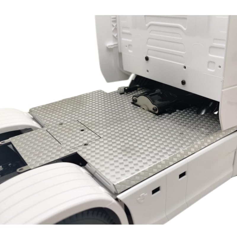 Metalowa płyta antypoślizgowa dekoracja deska do Tamiya 1/14 zdalnie sterowana ciężarówka SCA 770s 56368 ulepszenie części DIY