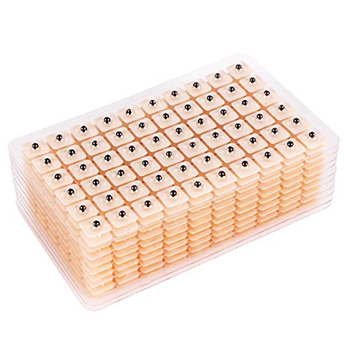 1200Pcs Disposable Ear Press Seeds Acupuncture Vaccaria Acupoint Massage Multi-Condition Ear Seed Acupressure Kit #TOP5
