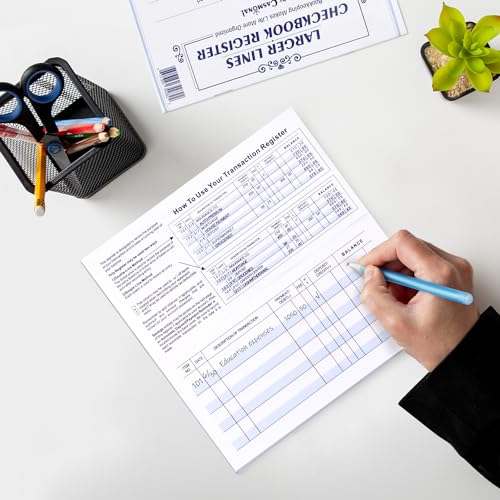 Casmonal CS20230831009 Larger Lines 20 Pack Checkbook Register thumb #5