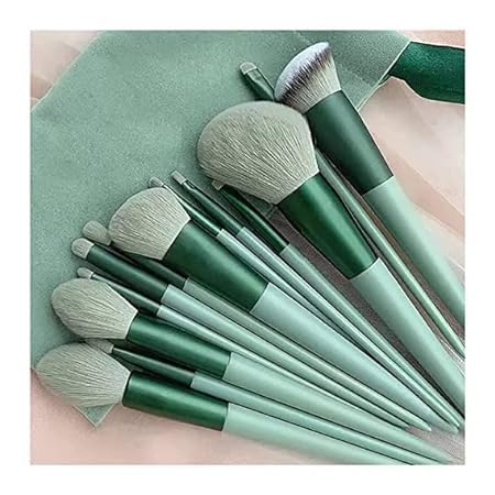 MKSL® Premium Makeup Brushes Synthetic Bristle Professional Face&Eye Makeup Brushes Set, Celebrity Makeup Brush Set with soft fluffy Pouch Pack of 13 Available in Multicolour-picture-50