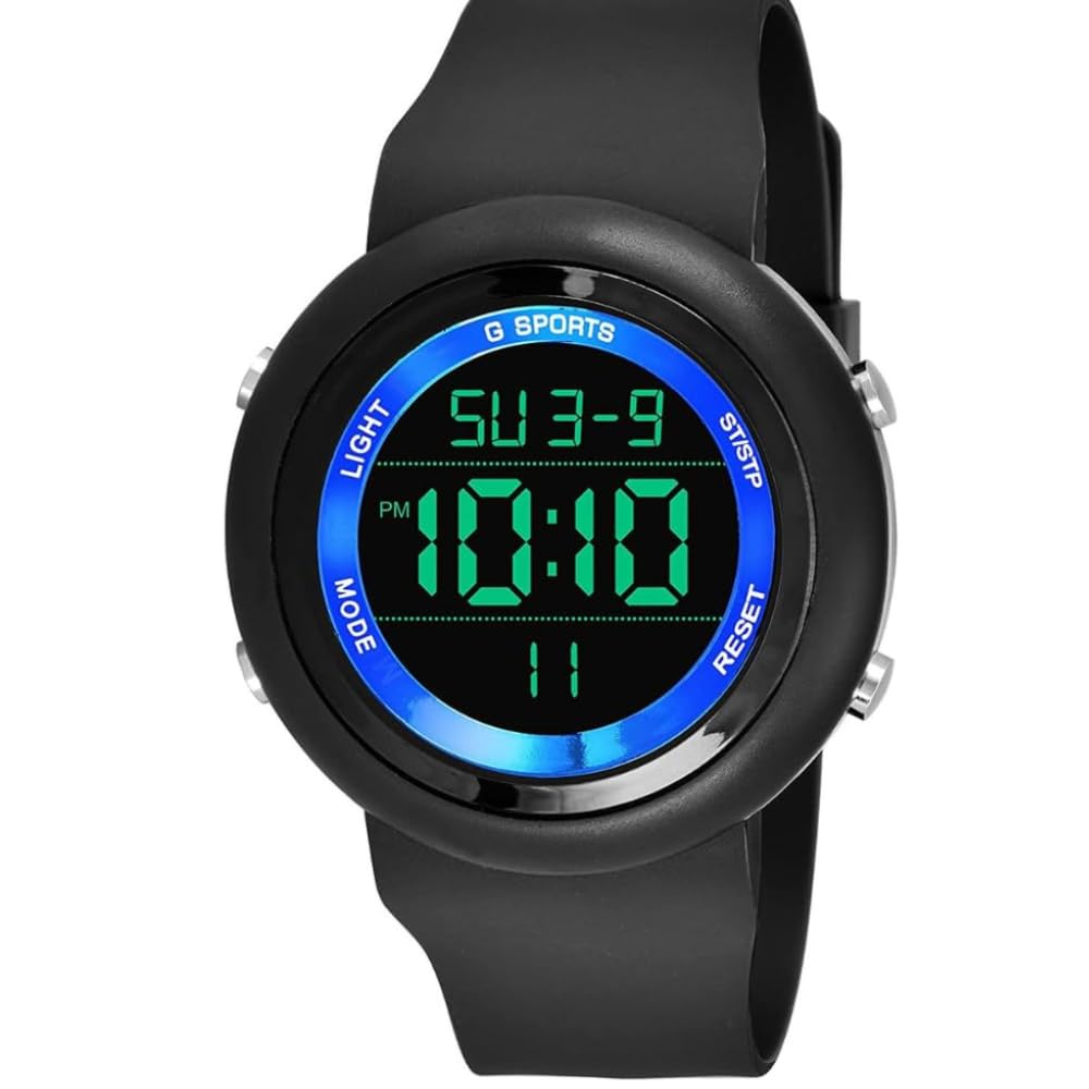 Afford MART Round Black Dial Digital LED Sport Wrist Watch Strap Waterproof Gym Sports Watch for Boys/Men/Girls (B0C6ZT7MK8) Amazon Price History, Amazon Price Tracker
