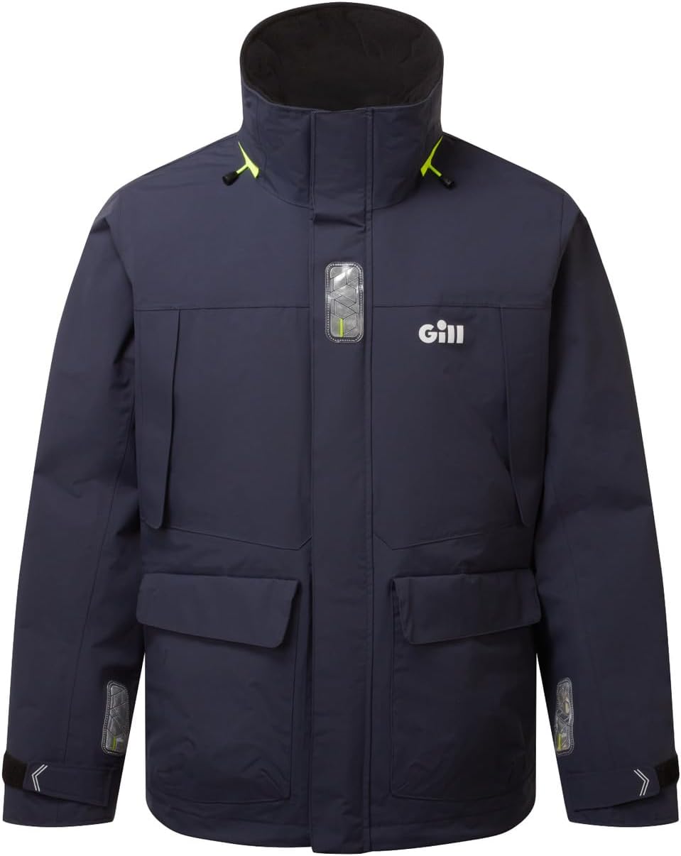 Gill Mens OS3 Coastal Cruising Jacket - Waterproof & Breathable with Fully Taped Seams
