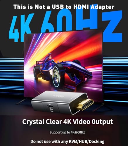 Adaptador HDMI a DisplayPort 4K@60Hz Reborn miniatura 3