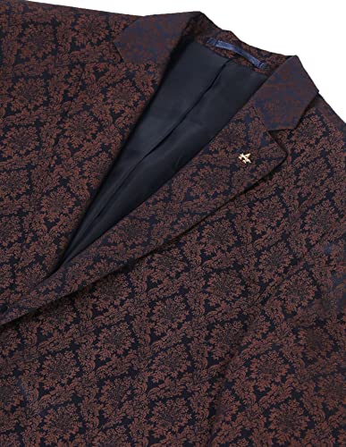 Image of Arrow Men's Polyester Blend Jacquard Formal Business Suit Pants Set