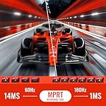 SANSUI Gaming Monitor, 24 Inch 180Hz, FHD 1080P 1ms 110% sRGB Computer Monitor, HDMI DP Ports VESA Support for Game Office (HDMI Cable Included) - Image 4