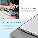 LAPGEAR Sidekick Lap Desk with Device Ledge and Phone Holder - Gray - Fits up to 15.6 Inch Laptops - Style No. 44215