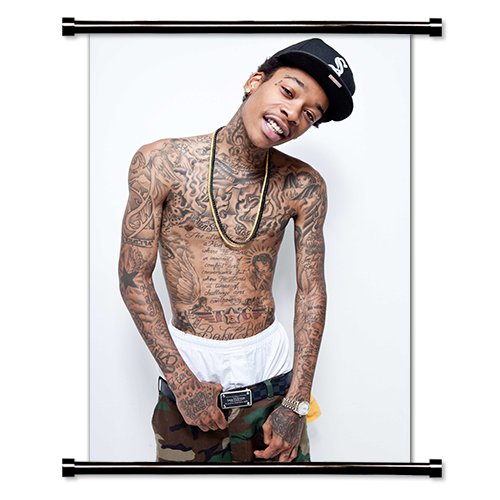 Wiz Khalifa American Rap Artist Fabric Wall Scroll Poster (32"