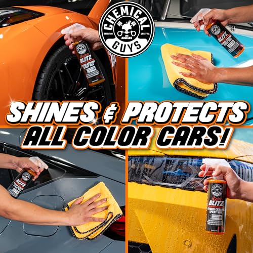 Chemical Guys HydroBlitz Ceramic Spray Wax with Carnauba - Hybrid Car Wax Spray Formula for Cars, Trucks, SUVs and RVs, Boosts Gloss, Protection & Water Beading on Paint, Glass and Wheels, 16 fl oz - Image 3