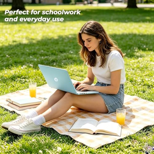 Image of HP Everyday Laptop • 2026 Edition • AMD Processor • 128GB SSD + 1TB Cloud Storage • Microsoft 365 • Thin & Portable • Fast Charge and Long Battery Life • Win 11