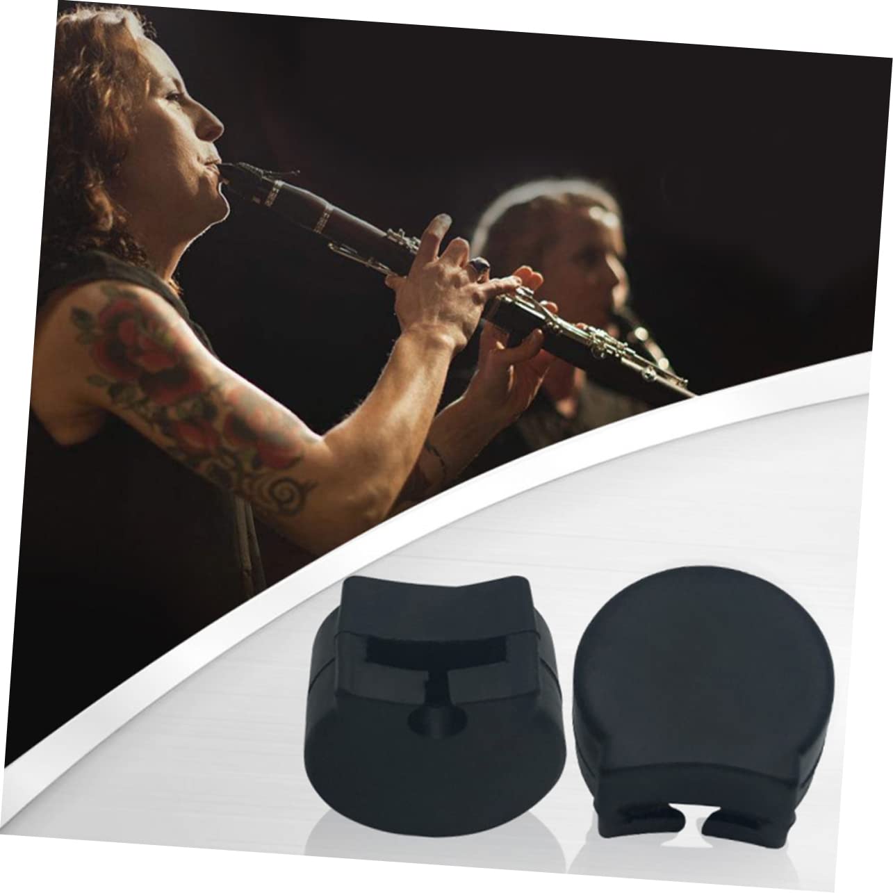 CIMAXIC 8Pcs Thumb Cushion Pad Resilient Rubber Rest Protector for Enhanced Comfort and Stability Wear Resistant Design for Optimal Playing Performance Black