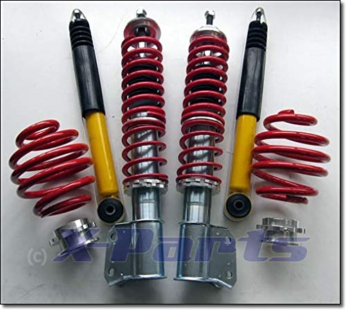 X-Parts Kit de suspension fileté pour Renault Clio 2 type B 1998-2005 avec ABE 10-70 mm
