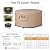 QH.HOME Fire Pit Cover Round-29-32 Inch Heavy Duty 900D Strong Tear-Resistant and UV Resistant and Waterproof and Fading Resistant Material Polyester Firepit Covers Round for Outdoor Fire Pit-Wheat