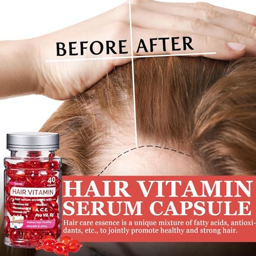 Bali Hair Vitamin, Hair Vitamin Capsules, Hair Vitamin Treatment Serum, Restorative Hair Serum Repair Oil For Frizzy Dry & Damaged Hair - Image 5