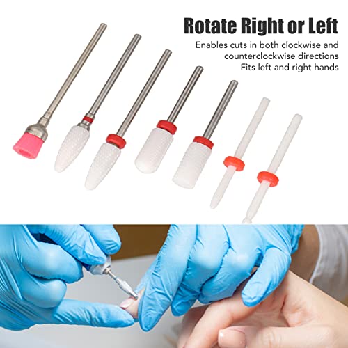Set 7 Piezas de Puntas para Torno de Uñas con Soporte miniatura 6