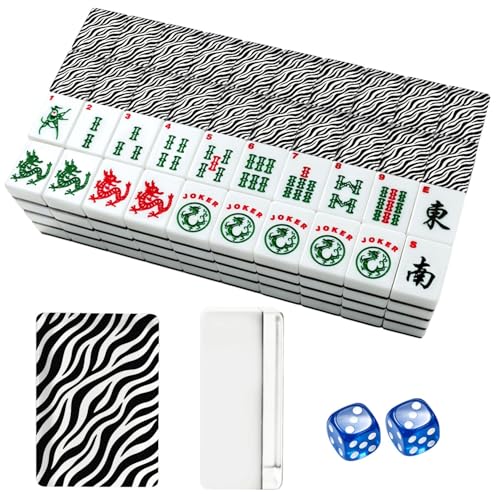 Set de Fichas American Mahjong 166 Piezas con Bolsa y Accesorios miniatura 1